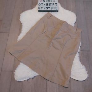 Calvin Klein Jeans Khaki Cotton Skirt Size 8
